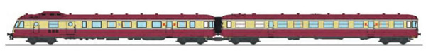 REE Modeles NW-163 - French RGP Railcar 1 red SNCF with 2 light and light corner, Era III X-2779 + Car XR-7779 LYON-VAIS